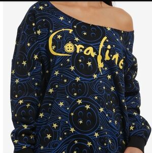 NWT! Laika's Coraline Over-Sized Off-The-Shoulder Sweatshirt - Size 2XL